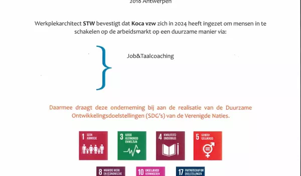 Referentiebijw 2025 KOCA duurzaam dankzij taalcoaching